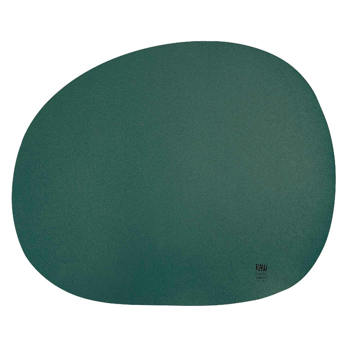Raw Organic Dækkeserviet 33,5x41 cm, Mørkegrøn