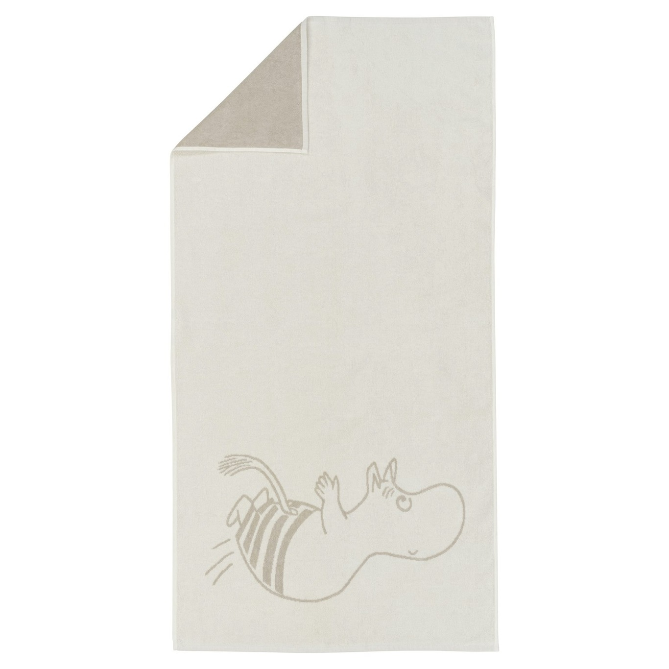 Moomin Badehåndklæde 70x140 cm, Mumitroldtroll Hvidt