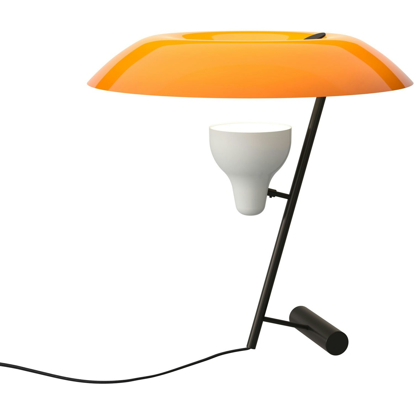 Model 548 Bordlampe, Mørk poleret Messing / Orange