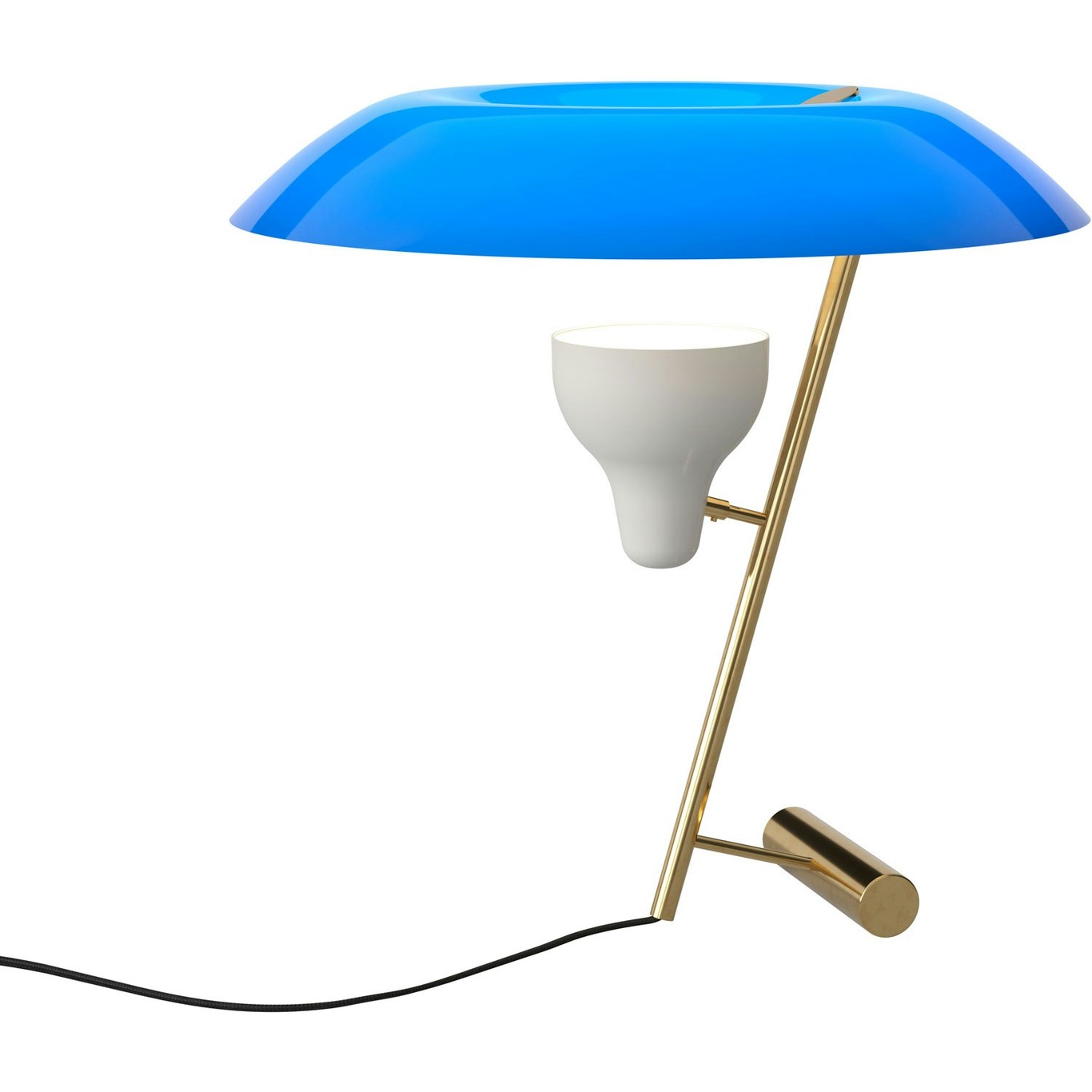 Model 548 Bordlampe, Poleret Messing / Azure