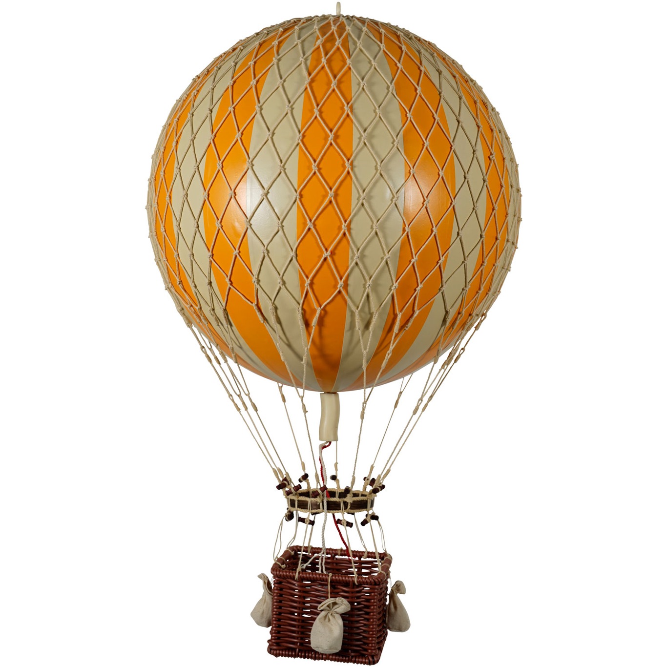 Royal Aero Luftballon 32x56 cm, Orange / Elfenbenshvid
