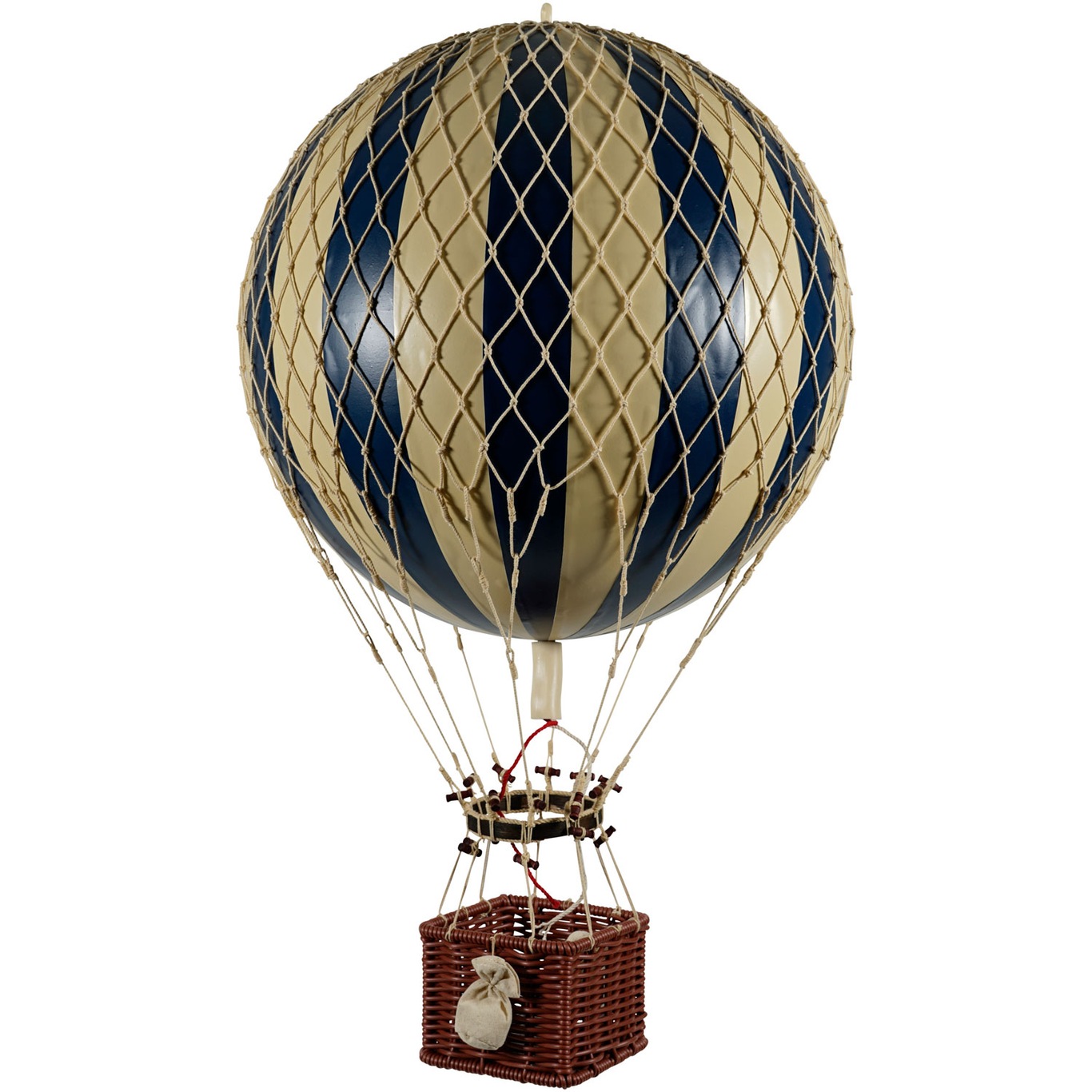 Royal Aero Luftballon 32x56 cm, Navy Blue / Elfenbenshvid