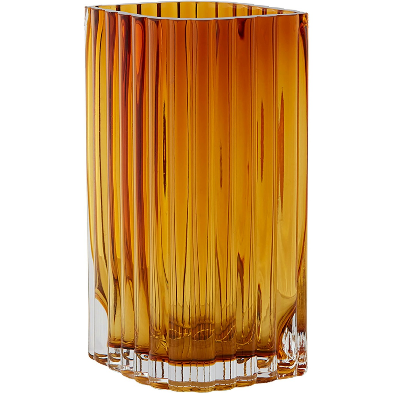 Folium Vase 20 cm, Ravfarvet