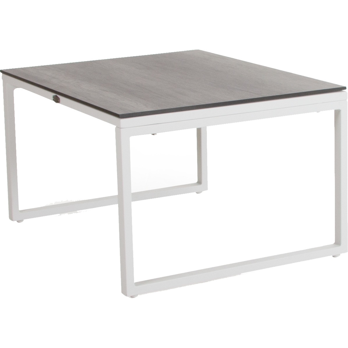 Talance Coffee table 74x60cm H40, White / Dark Grey
