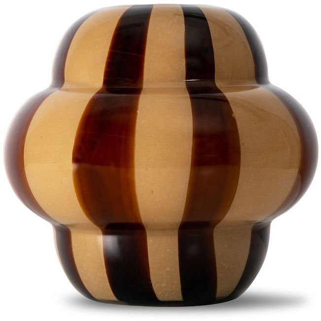 Curlie Vase, Beige / Brun