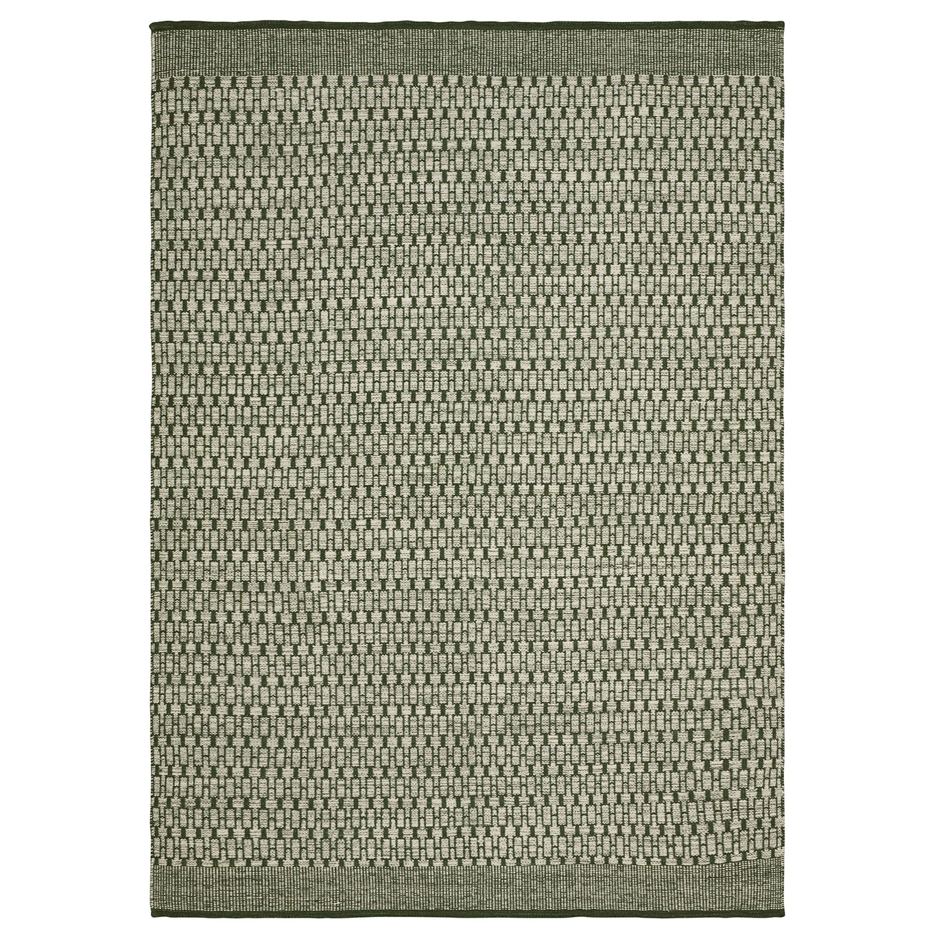 Mahi Dhurry Gulvtæppe 200x300cm, Off White/Green 