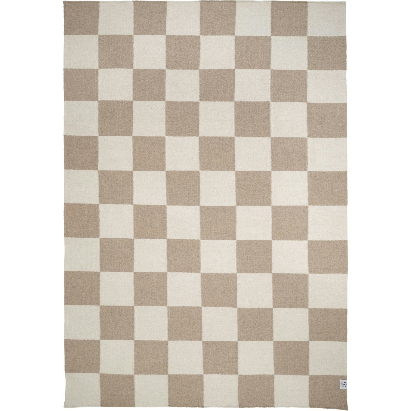 Square Tæppe 250x350 cm, Hvidt/Natur