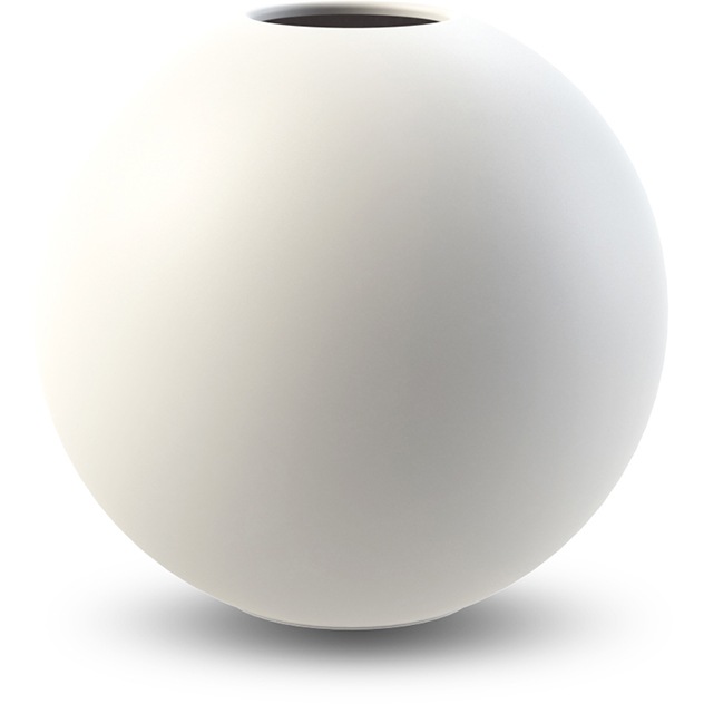 Ball Vase 20 cm, Hvid