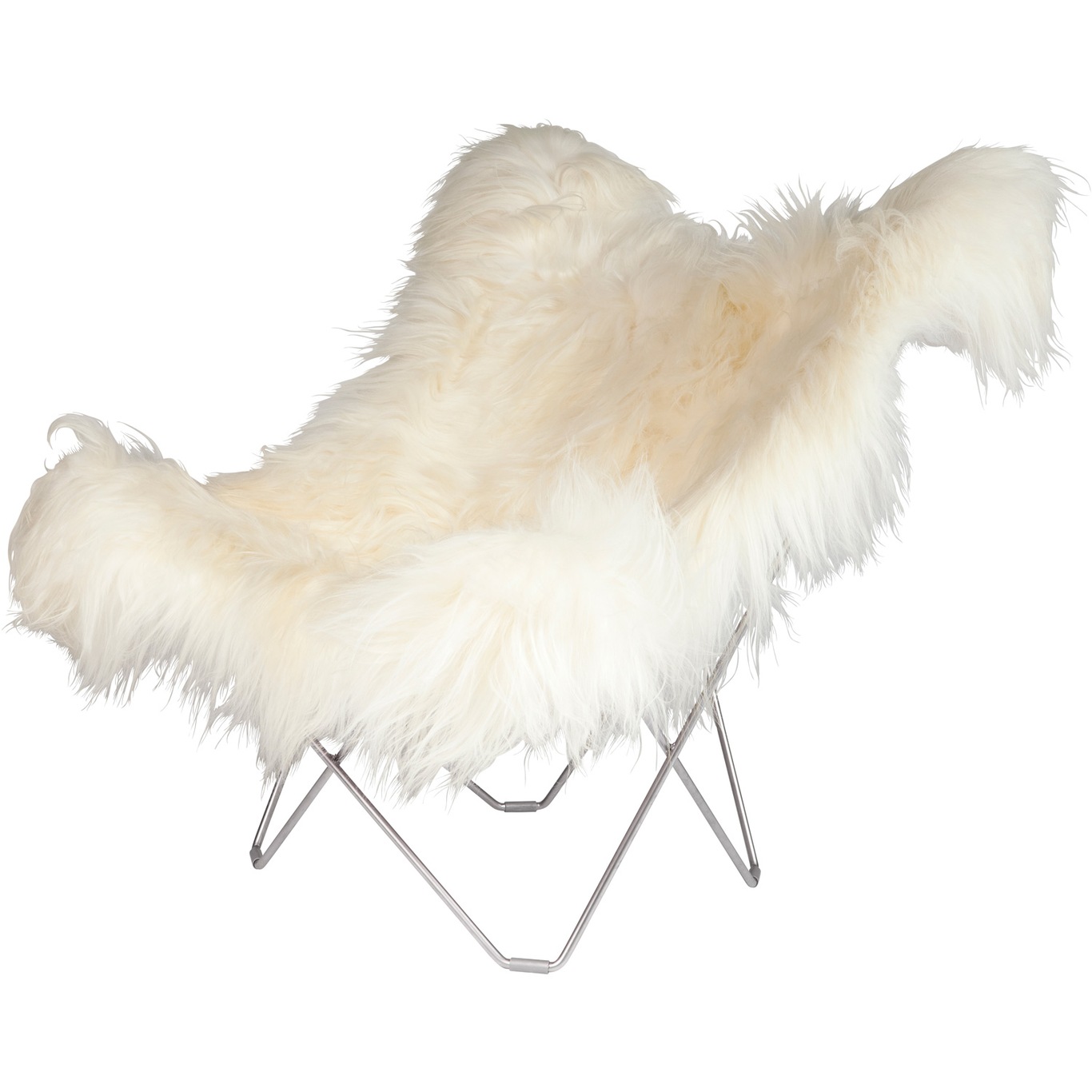 Iceland Mariposa BF Chair, Wild Hvid/Krom
