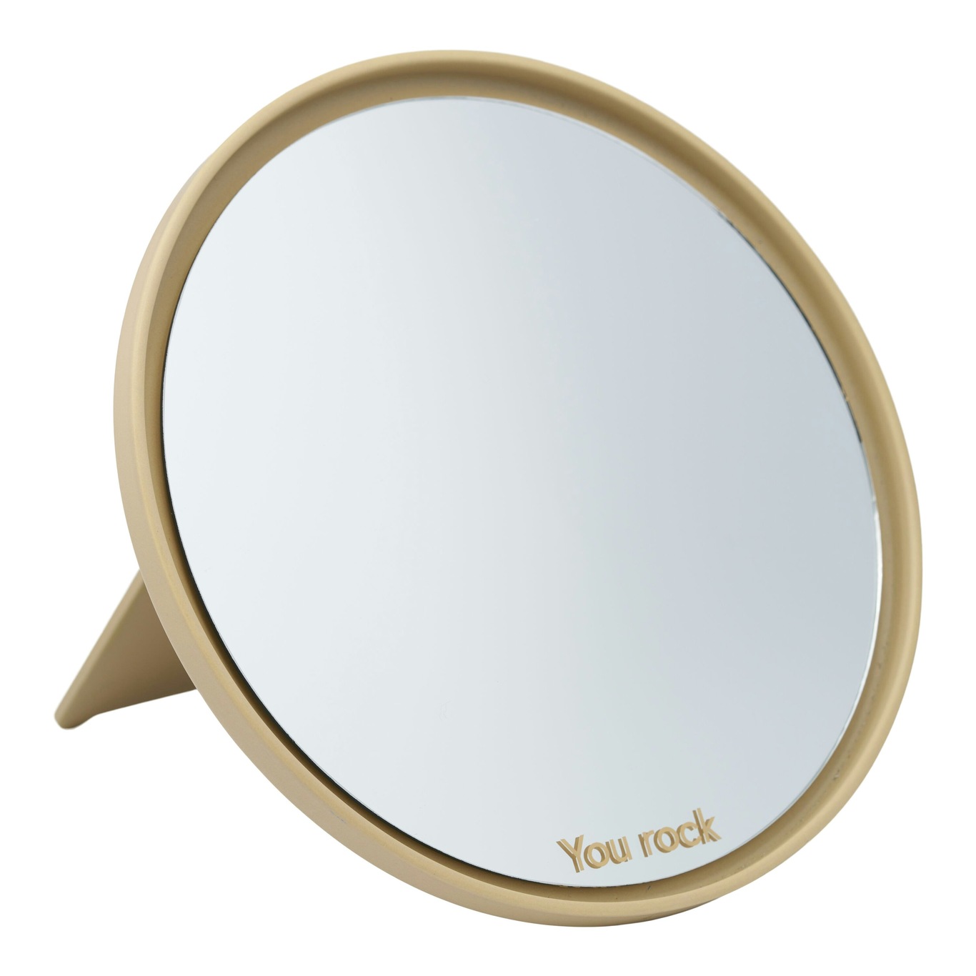 Mirror Bordspejl 21 cm, Beige