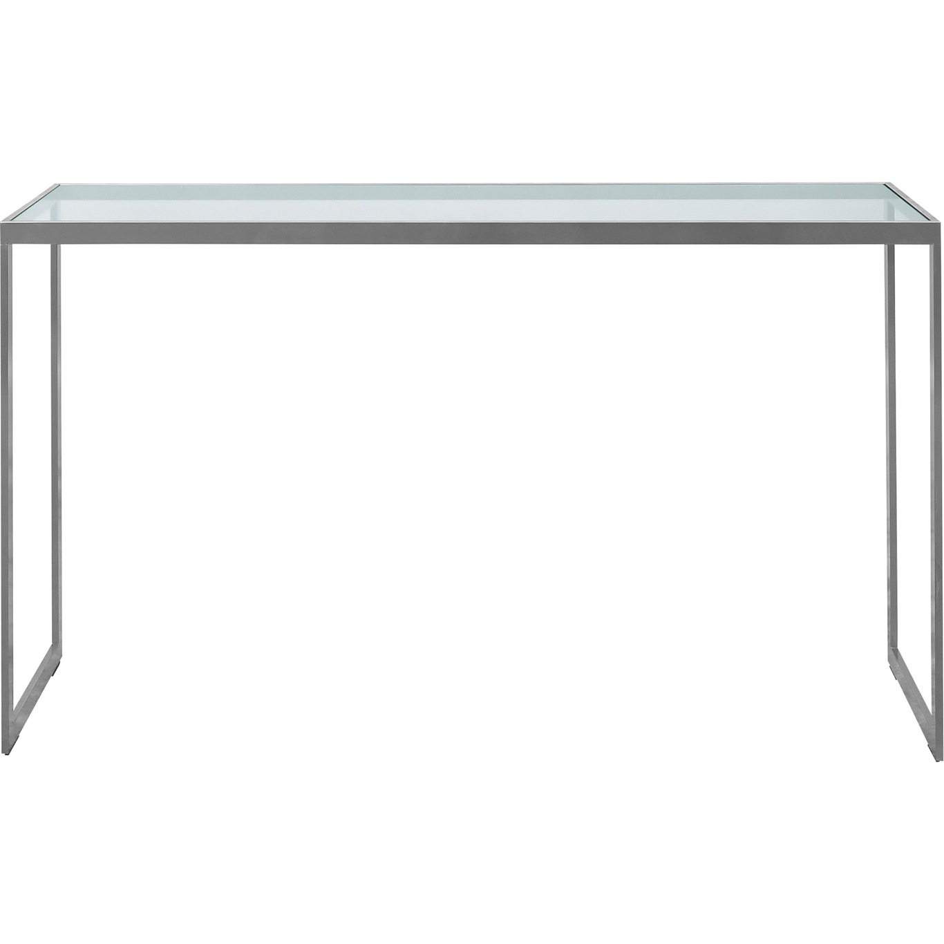 Square Konsolbord 122x36x70 cm, Sølvgråt/Glas