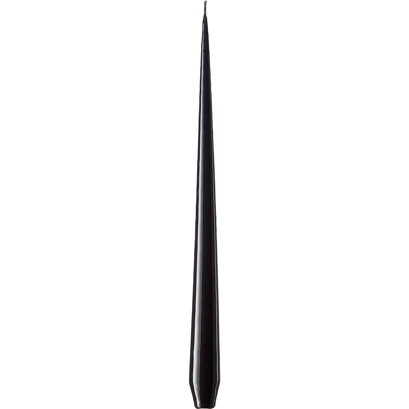 Taper Candles Lacquer 32 cm 4-pack, Raw Black