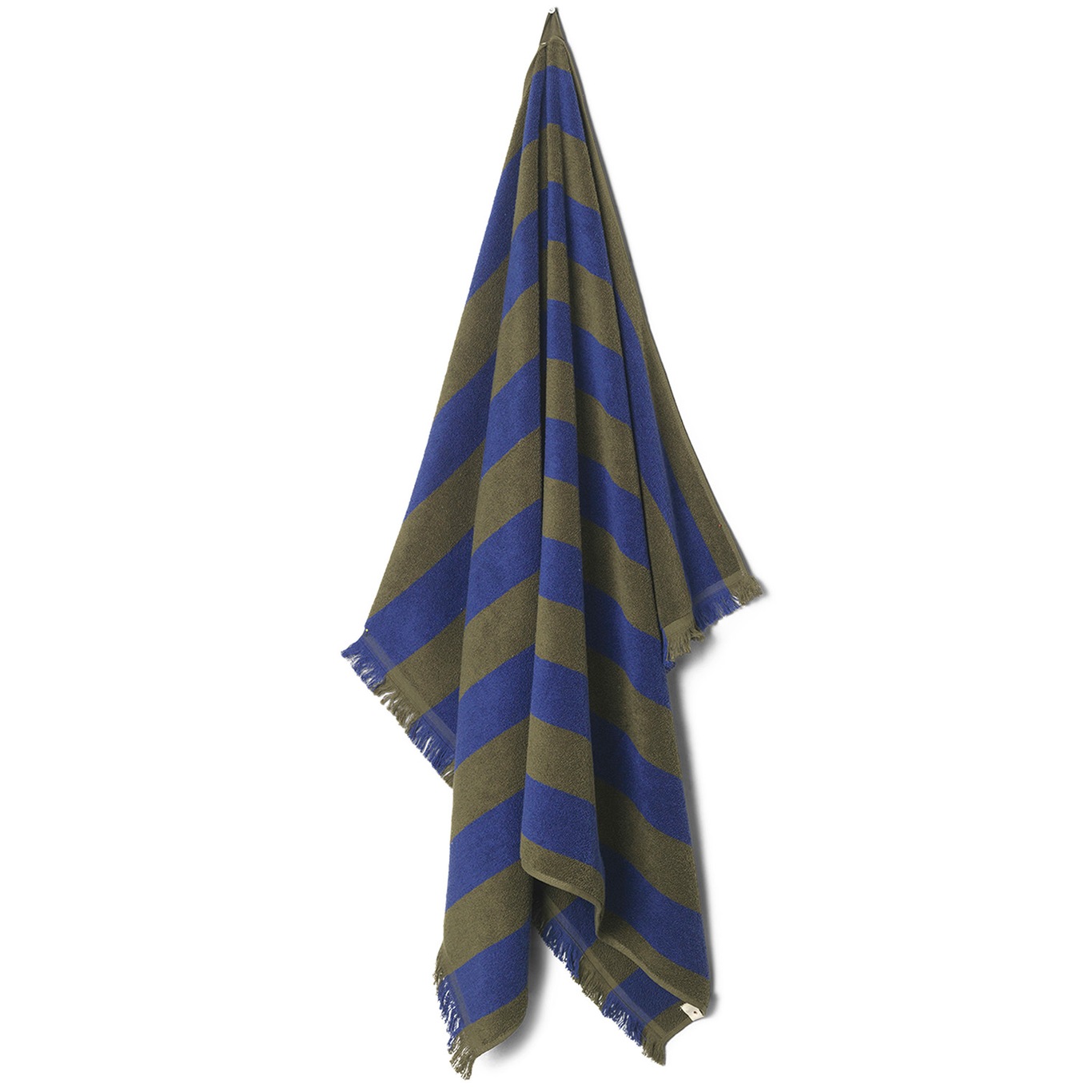 Alee Strandhåndklæde, Olivengrønt / Clear Blue