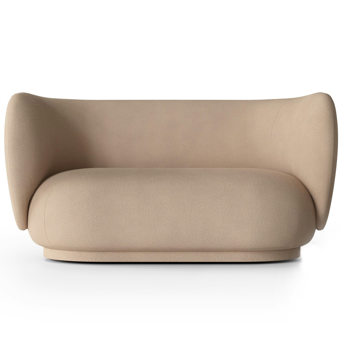 Rico Brushed 2-Personers Sofa, Sand