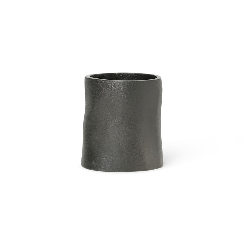 Yama Dekorativ Opbevaring Ø7,5 cm, Blackened Aluminium