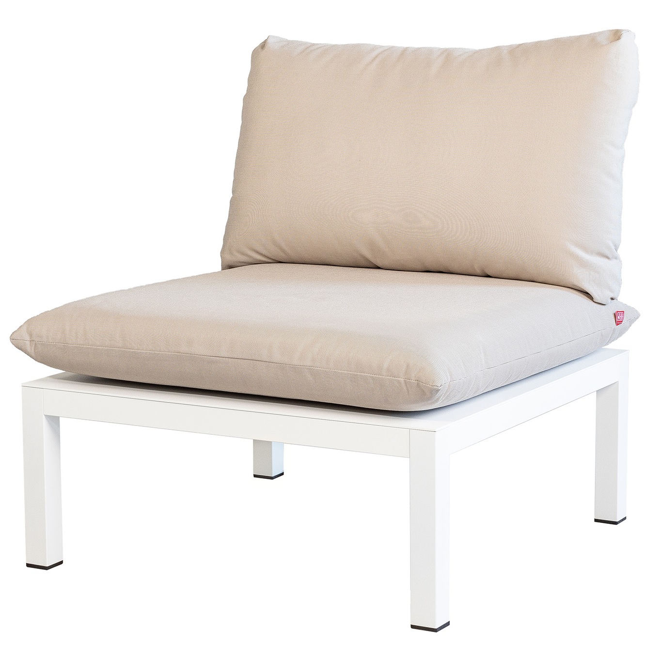 Domino, set of seat and backrest, beige