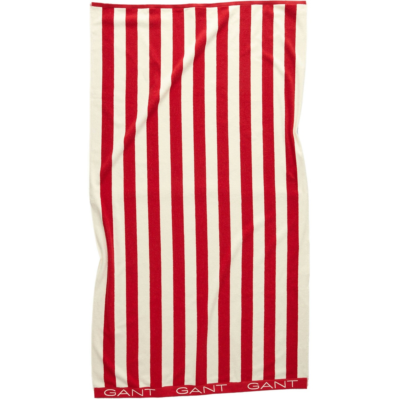 Block Stripe Strandhåndklæde 100x180 cm, Bright Red