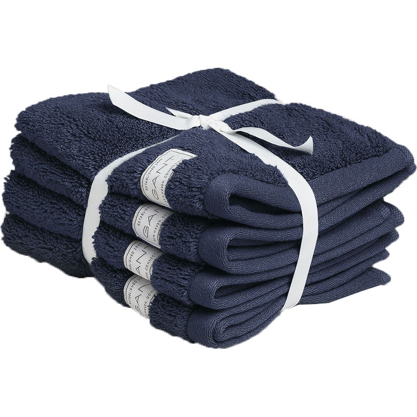 Premium Håndklæder 30x30 cm 4-pak, Marine