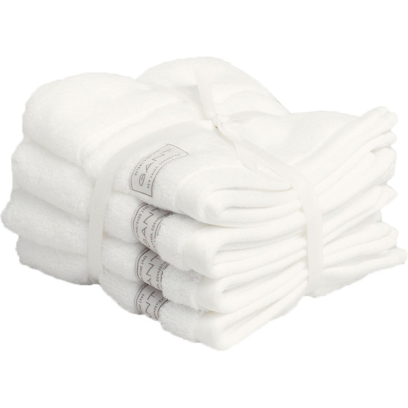 Premium Håndklæder 30x30 cm 4-pak, Hvide