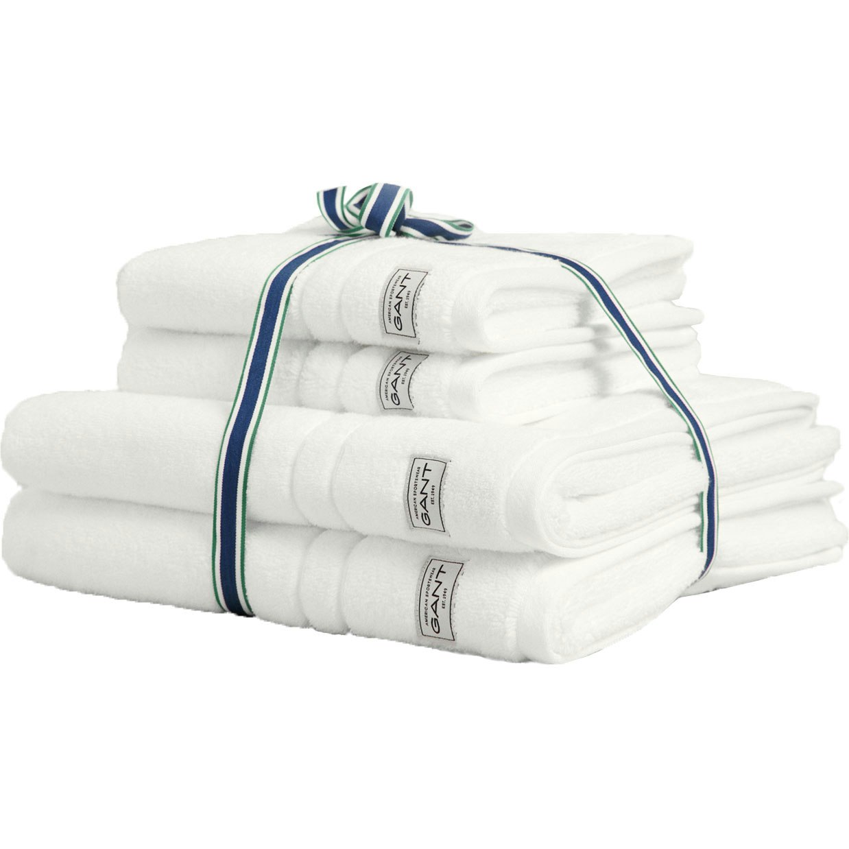 Premium Håndklæder 4-pak 50x70 + 70x140 cm, Hvide