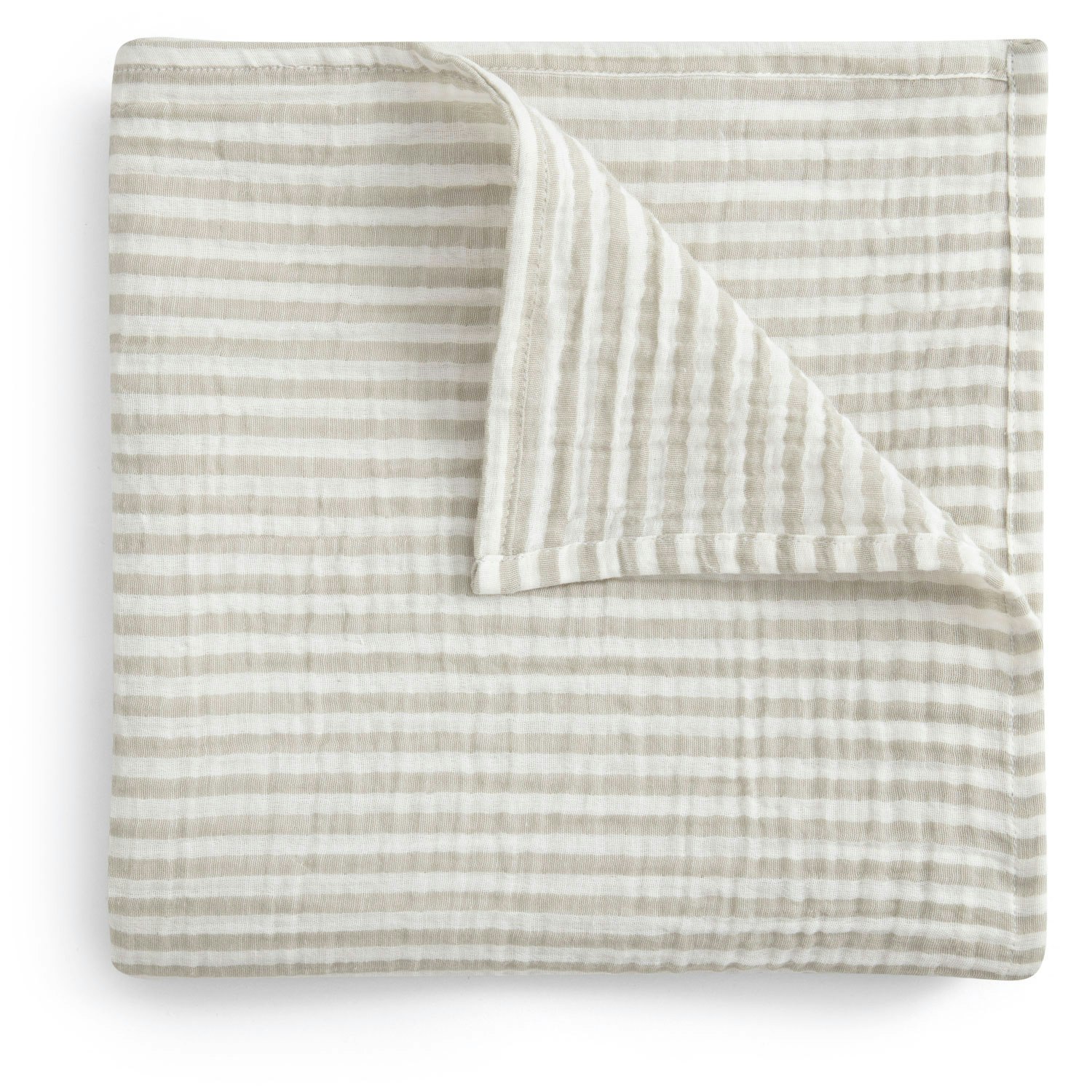 Garbo & Friends-Stripe Anjou Babysvøb Musselin, 110x110 cm