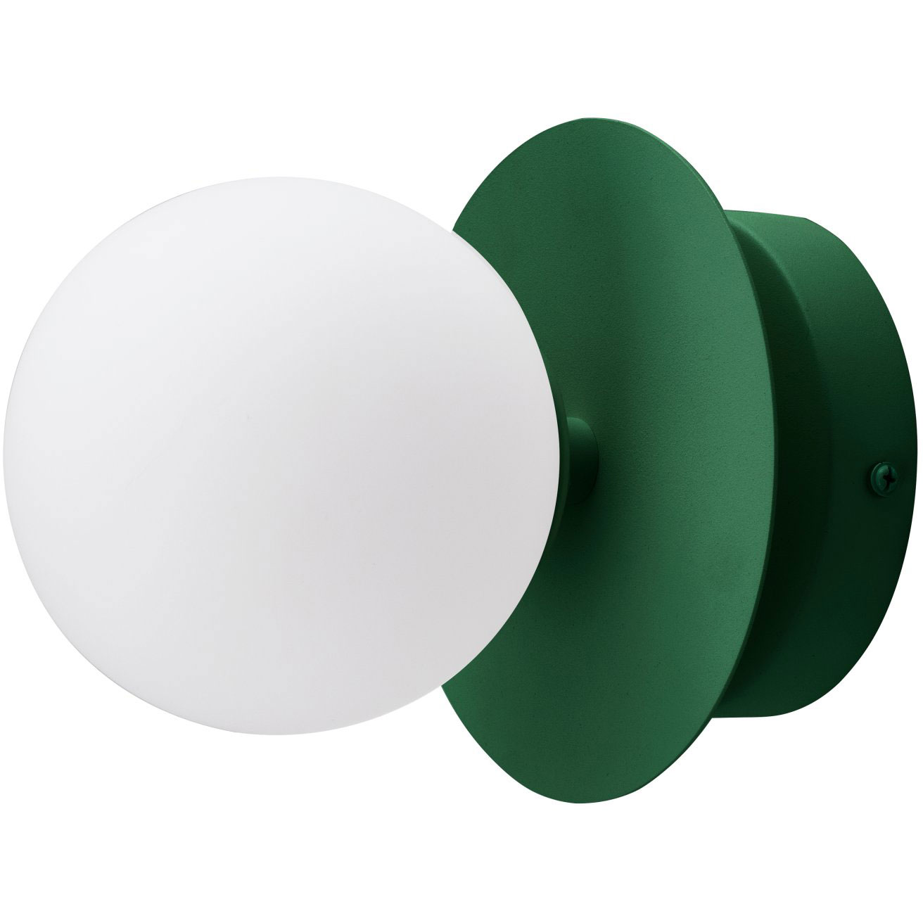 Art Deco Væg-/Loftslampe, Grøn / Hvid