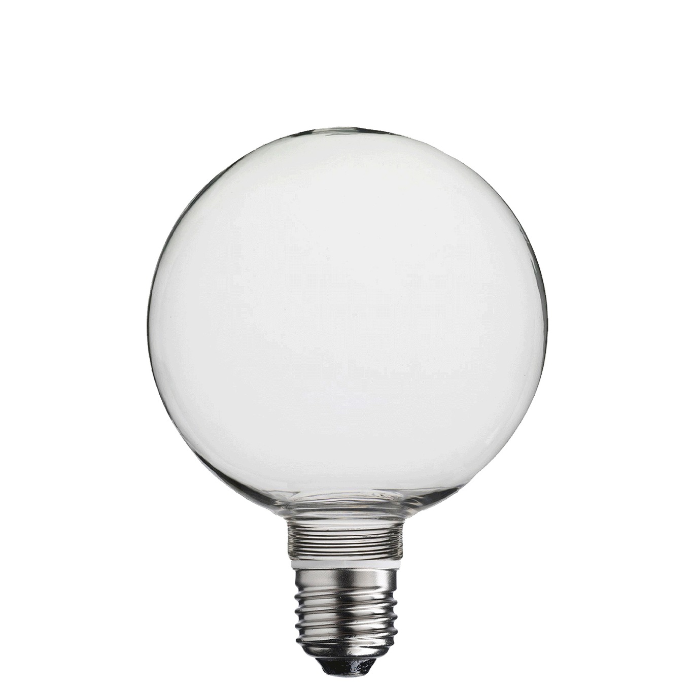 E110 E27 Globe Clear Dimmable Without Light source, 100 mm