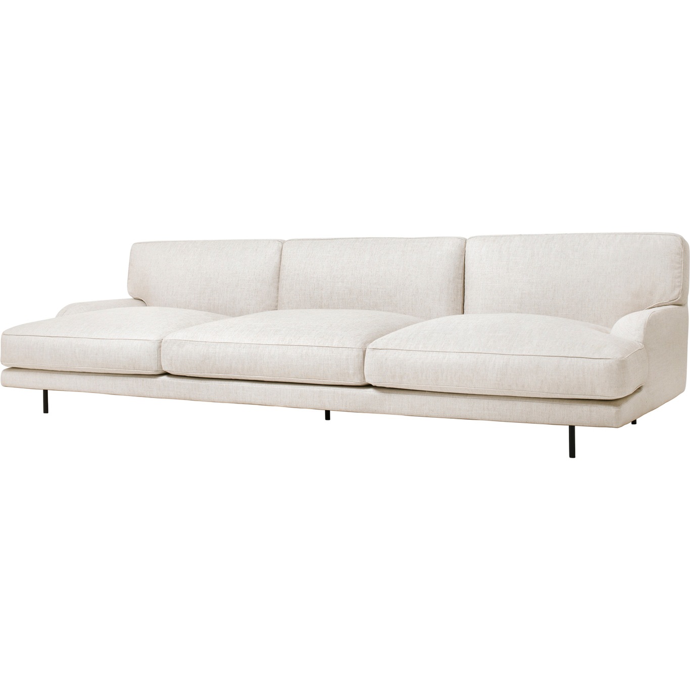 Flaneur Sofa FC 3-Pers, Ben Sort / Hot Madison 419 Off White