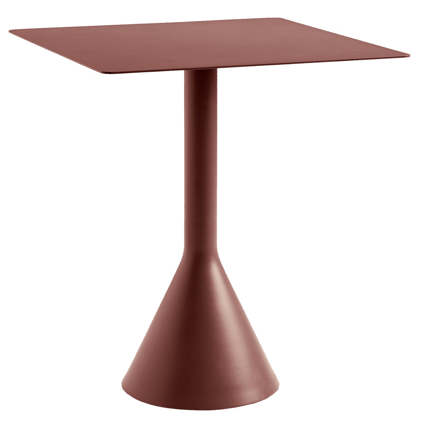 Palissade Cone Bord 65x65 cm, Iron Red