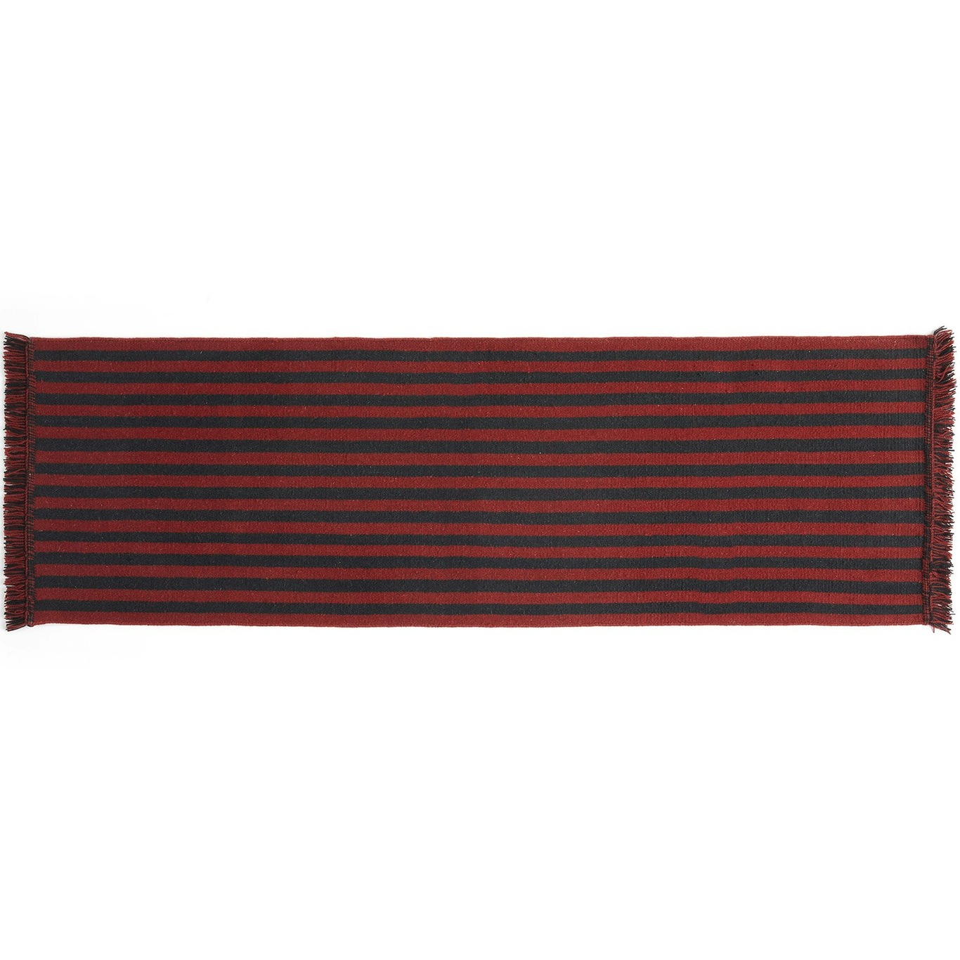Stripes and Stripes Tæppe 60x200 cm, Kirsebærrødt