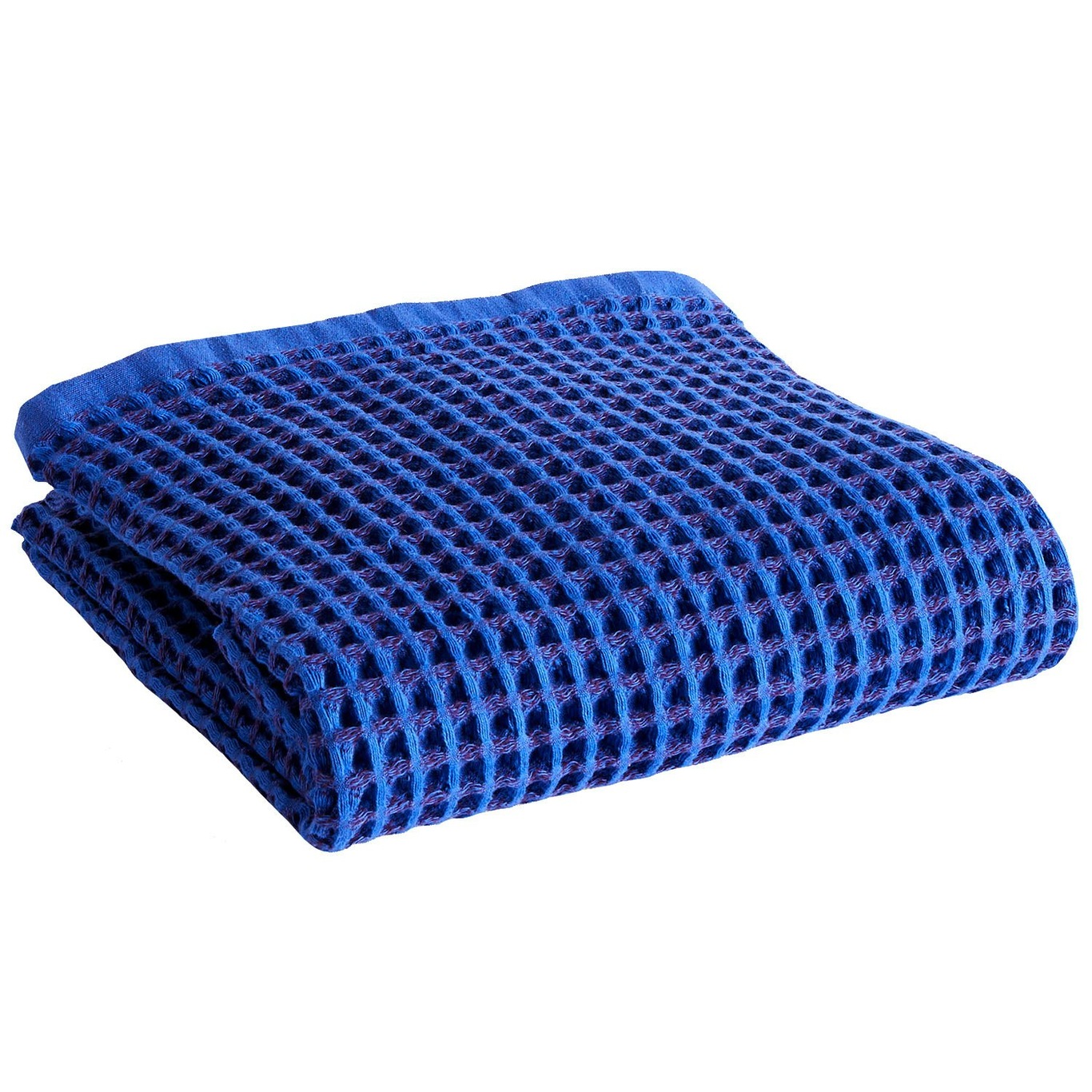 Waffle Badehåndklæde 70x140 cm, Vibrant Blue