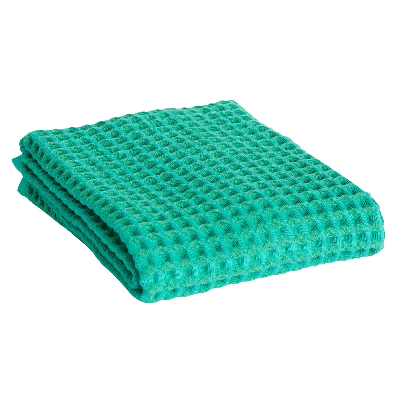 Waffle Håndklæde 50x100 cm, Smaragdgrønt