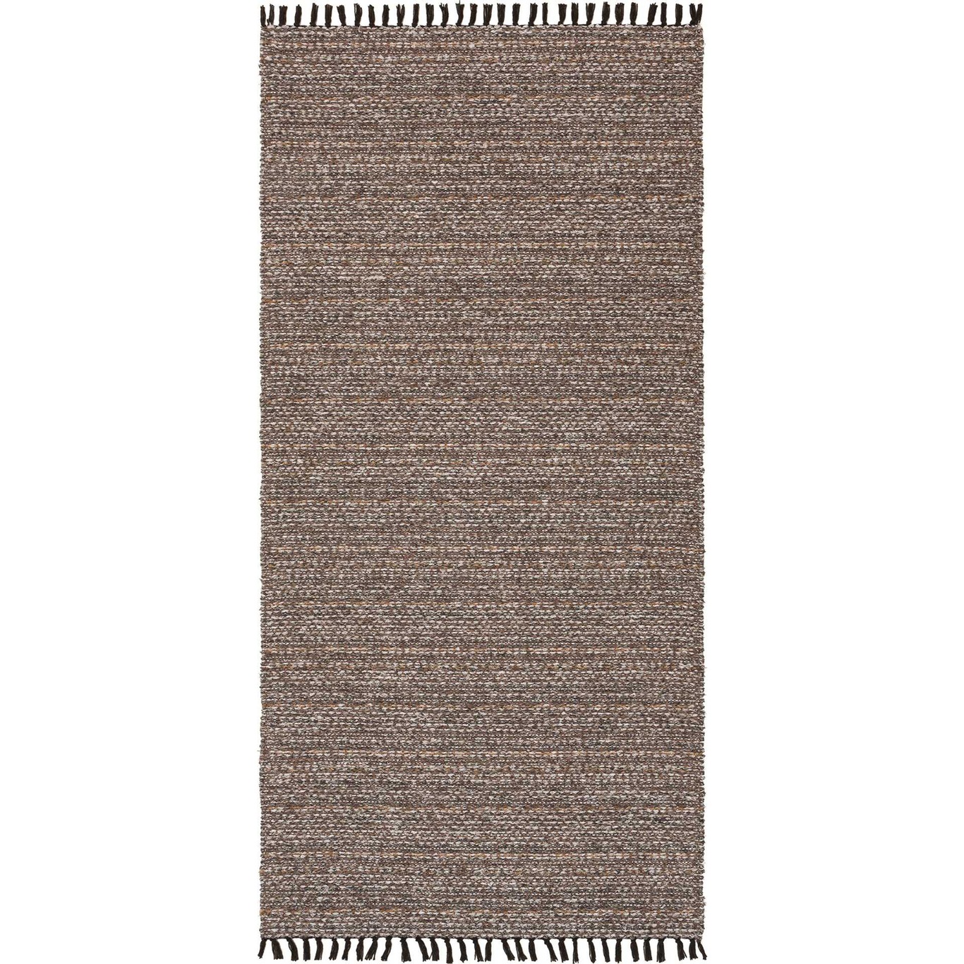 Cotton Tova Tæppe 70x200 cm, Mørkebrunt