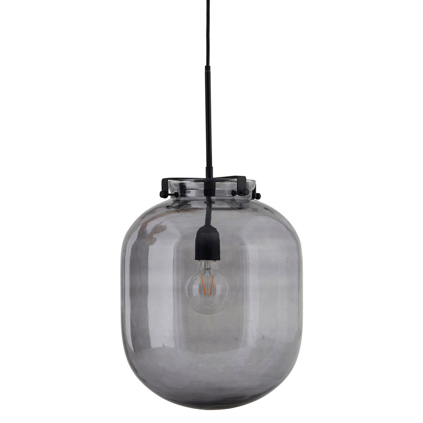 Ball-Jar Loftslampe 30cm, Røggrå