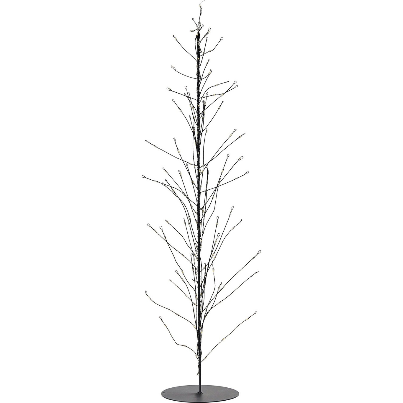 Glow Juletræ, Metal med Lys, Ø12x60 cm