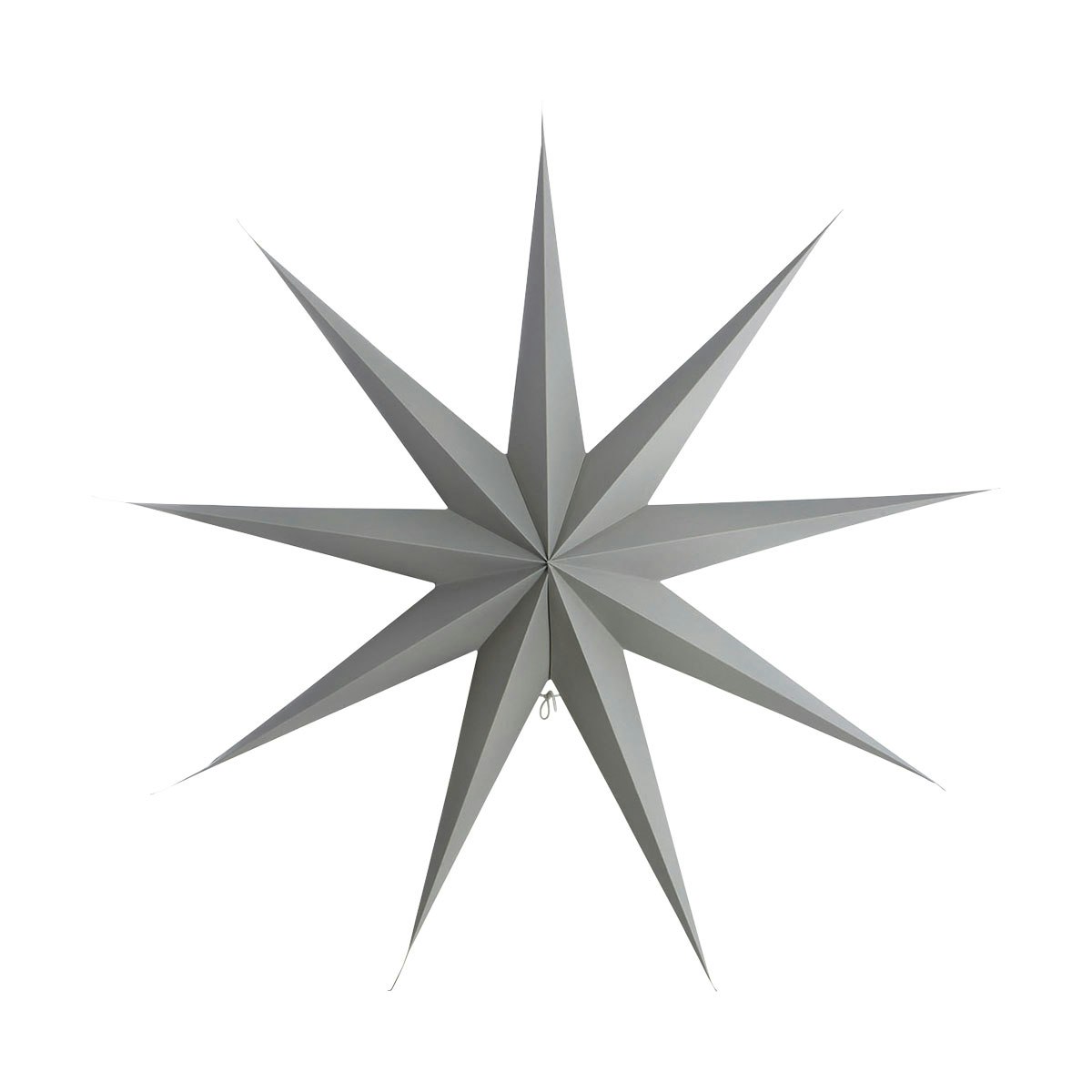 Star Papirstjerne 9 Spidser 87 cm, Grå