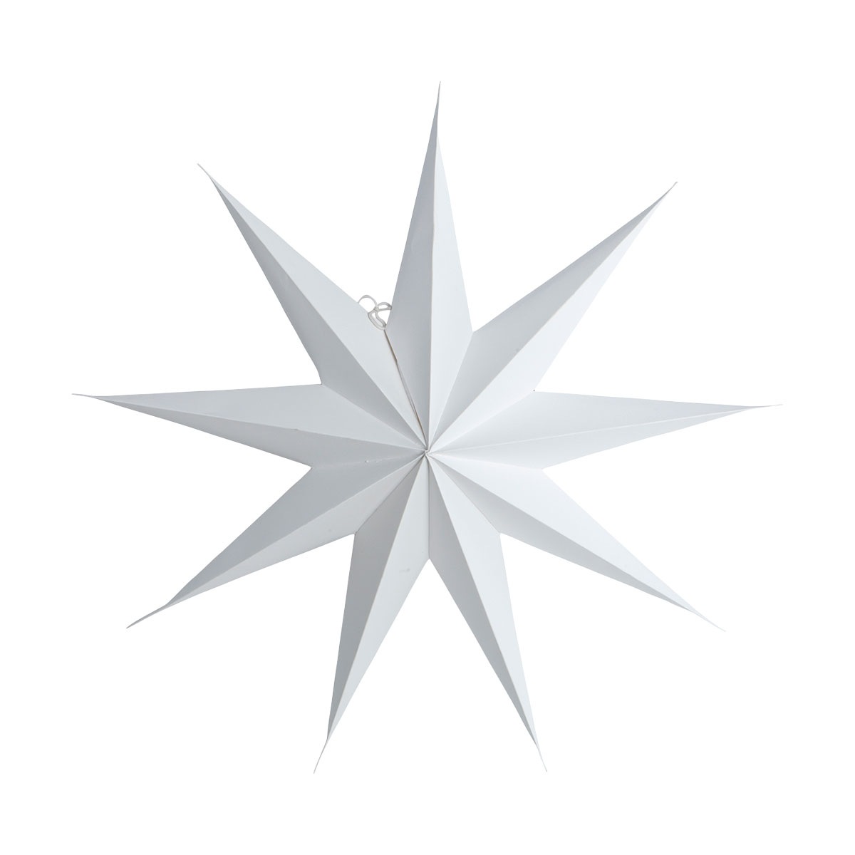 Star Papirstjerne 9 Spidser 87 cm, Hvid