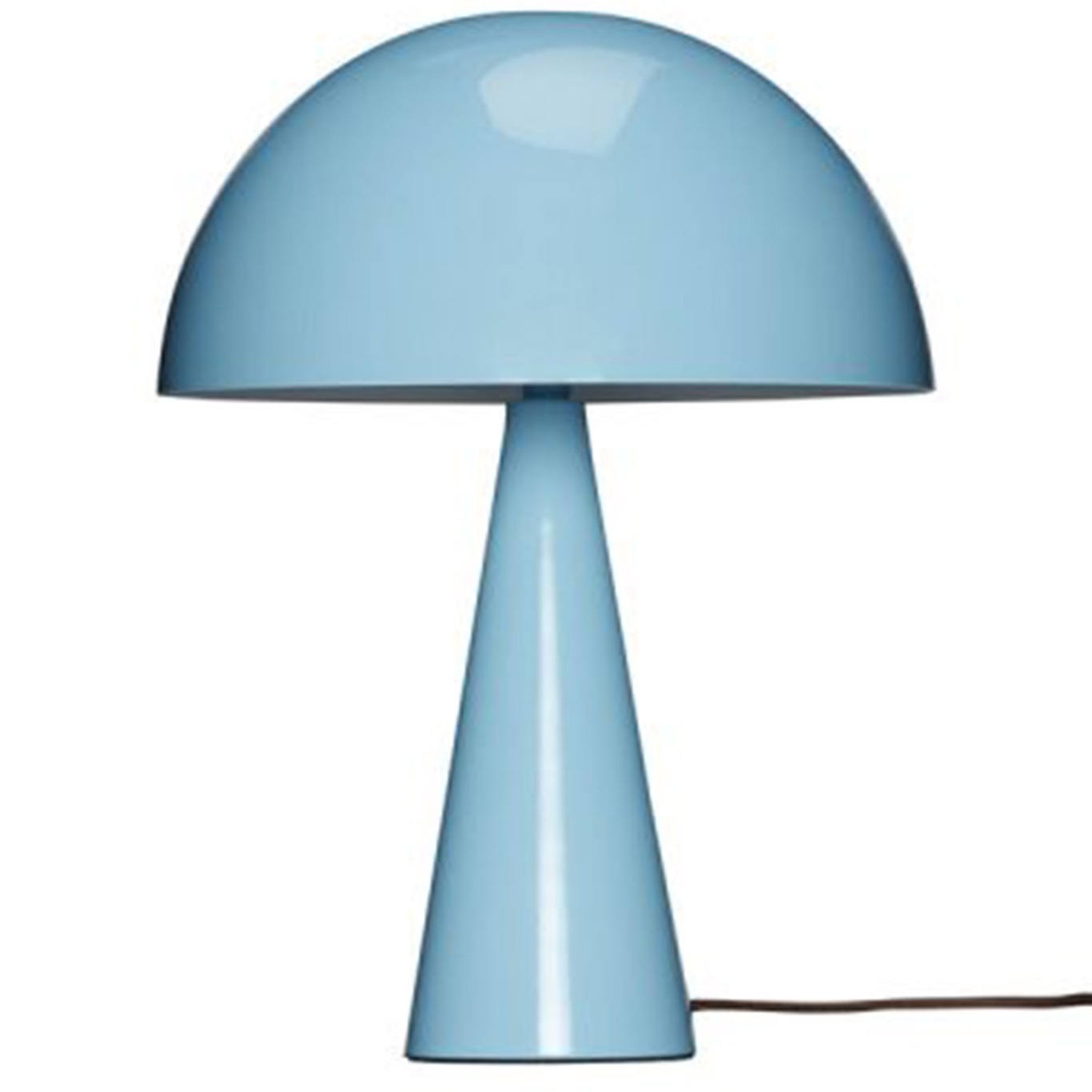 Mush Mini Bordlampe, Lyseblå/Brun