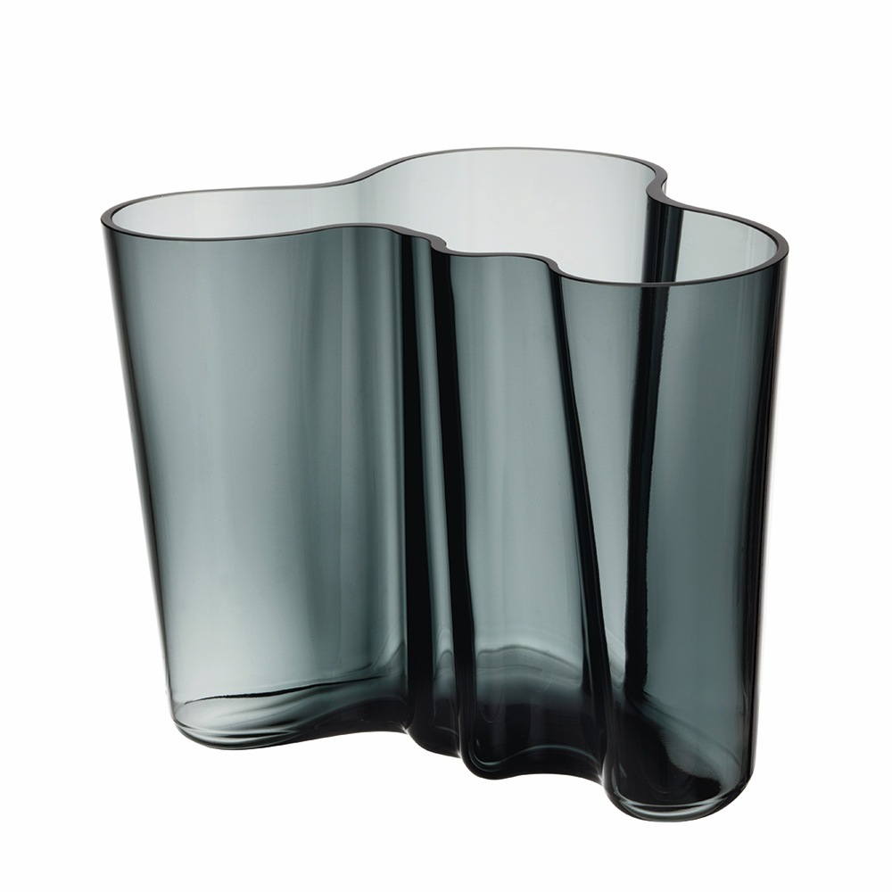 Alvar Aalto Vase 16 cm, Mørkegrå 