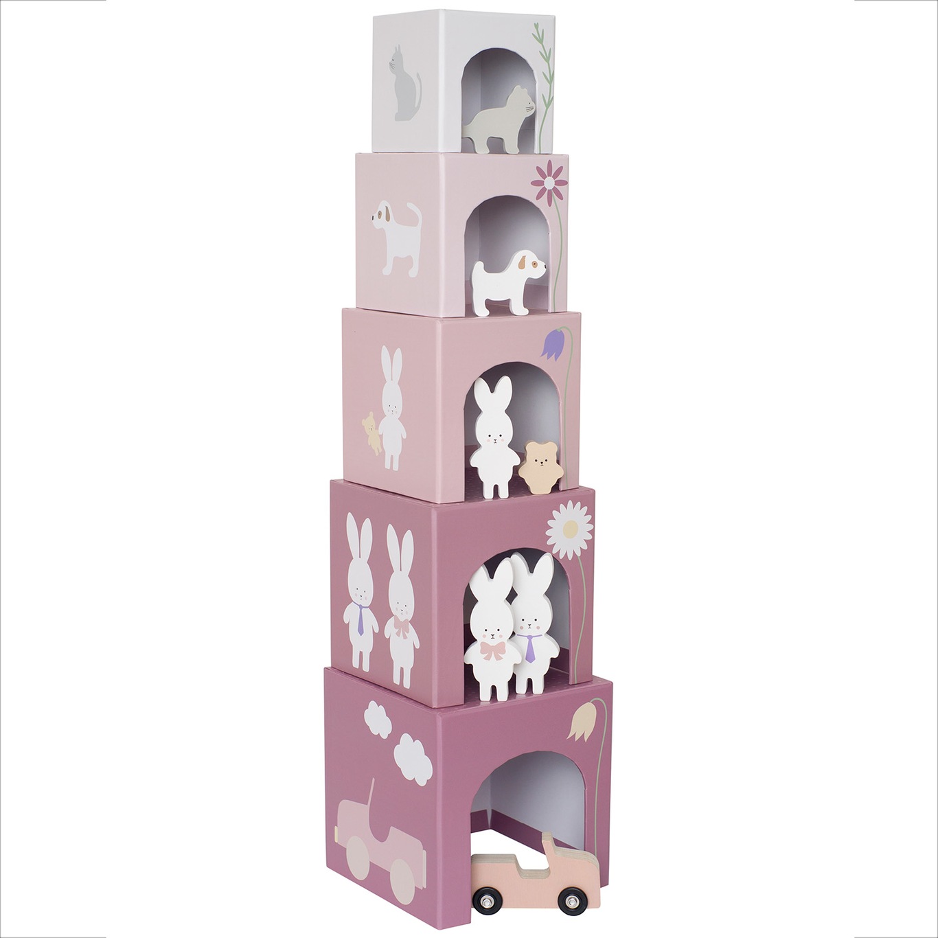 Stackable Cube Bunny 1-5