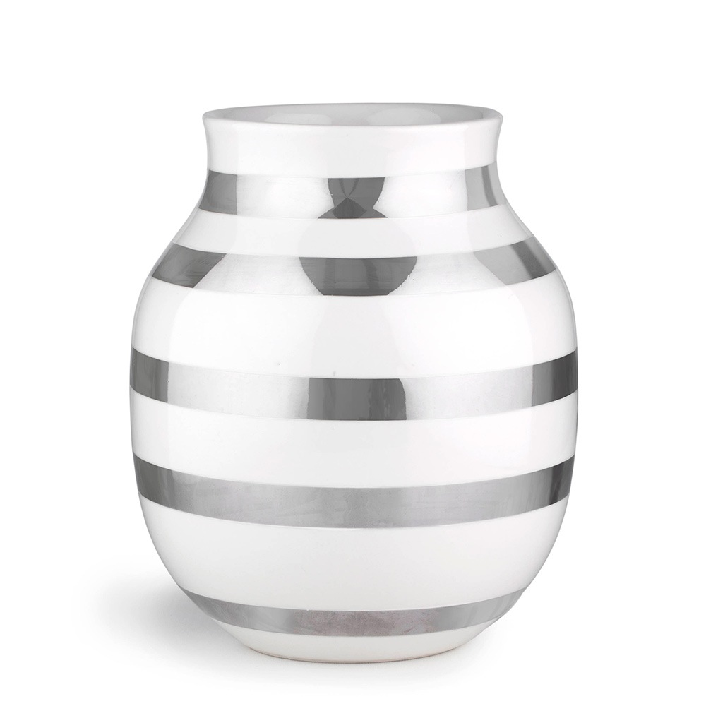 Omaggio Vase Medium, Sølv