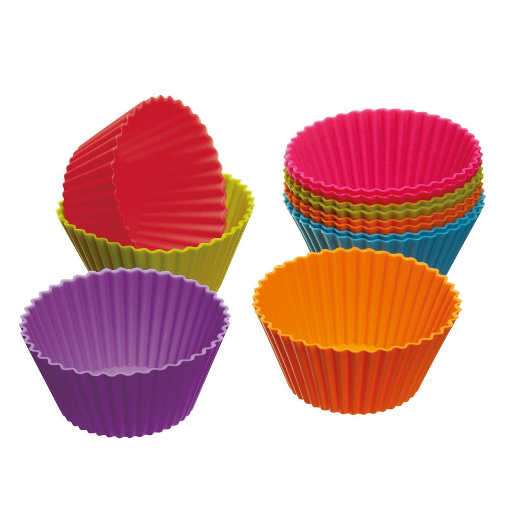 Colourworks, Muffinsforme silikone, 12-pak, 7 cm