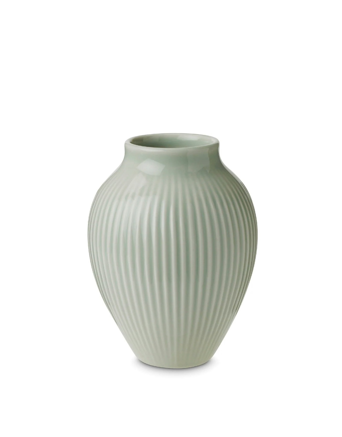 Vase Rillet 12,5 cm, Mint Green