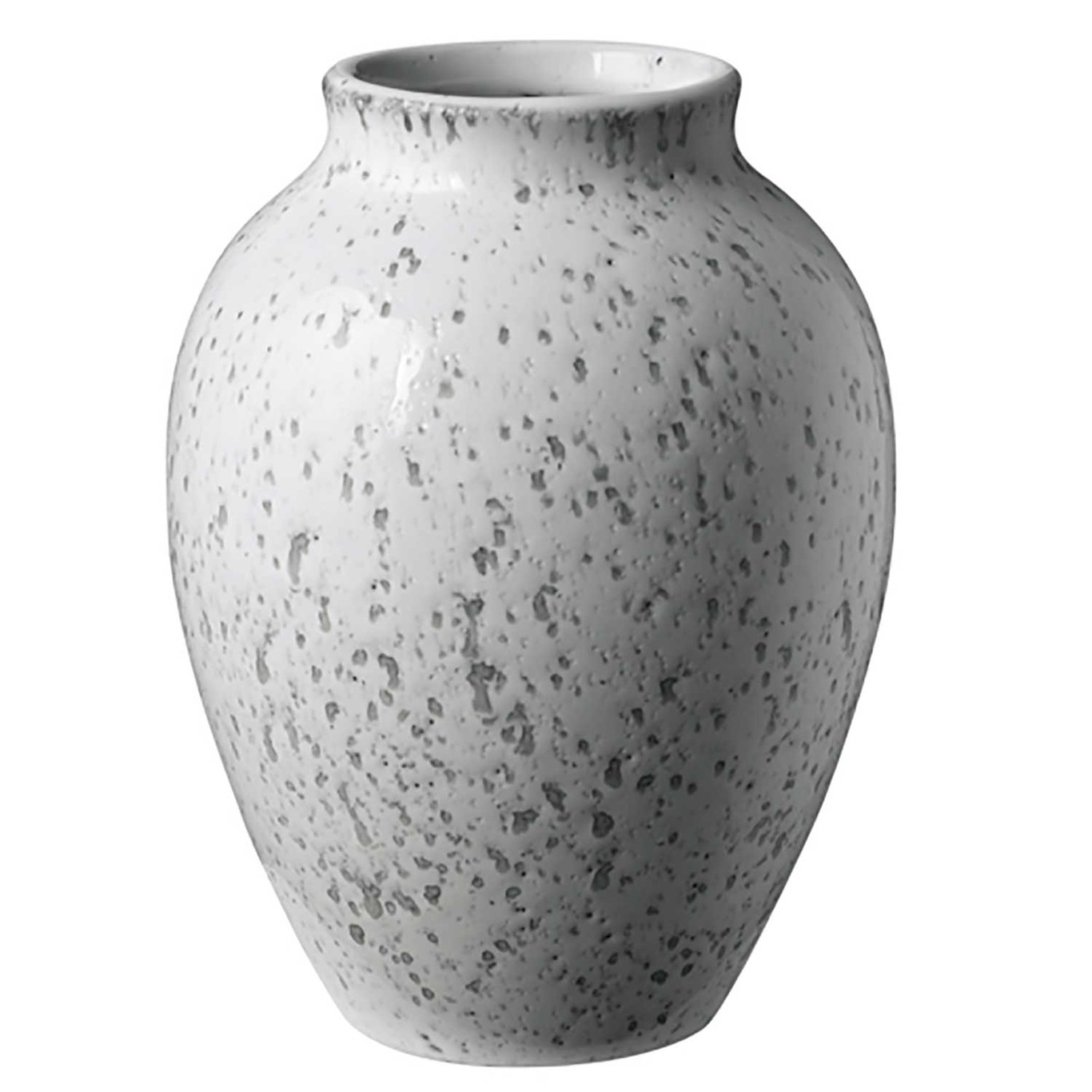 Vase 12,5 cm, Hvid/Grå