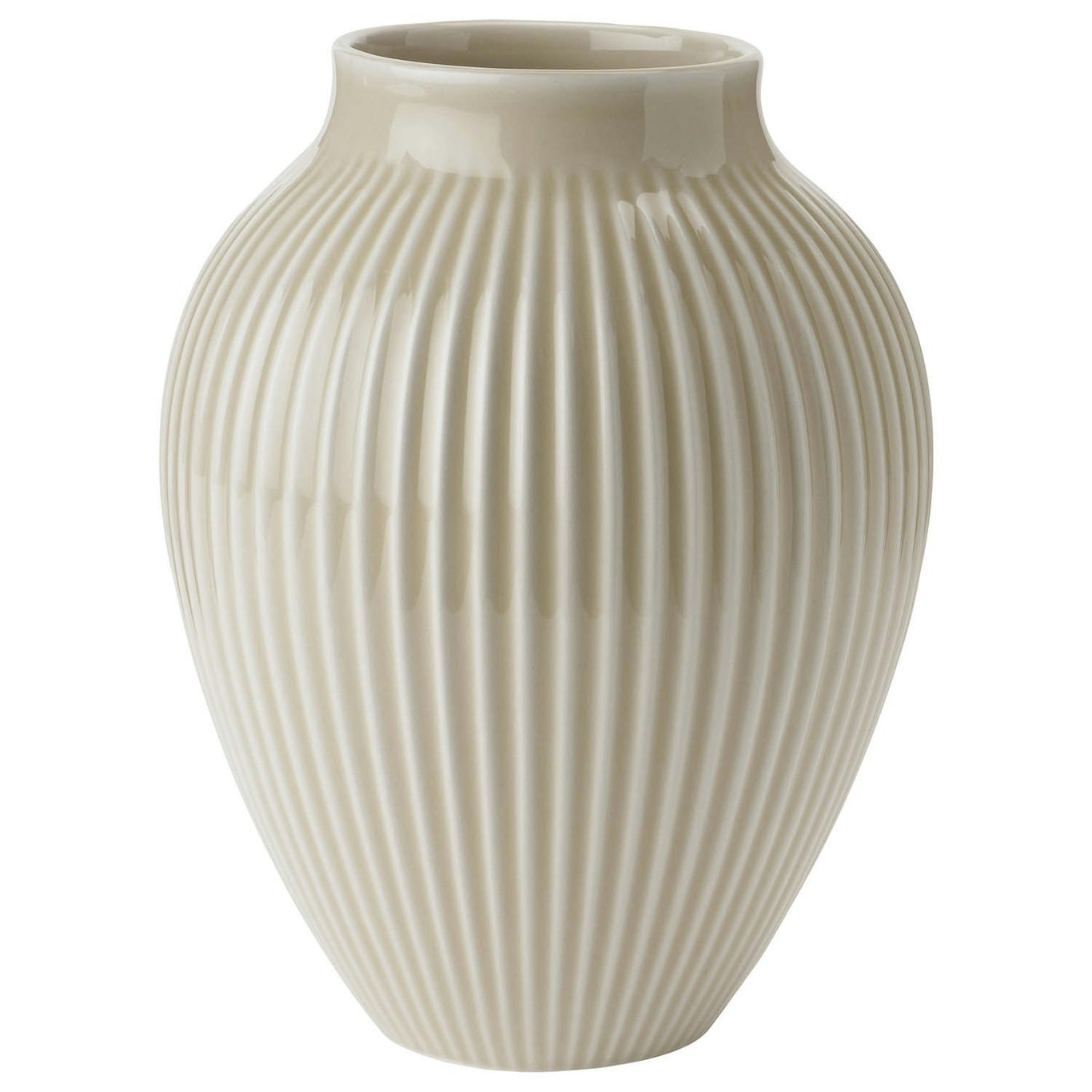 Vase Rillet 20 cm, Sand