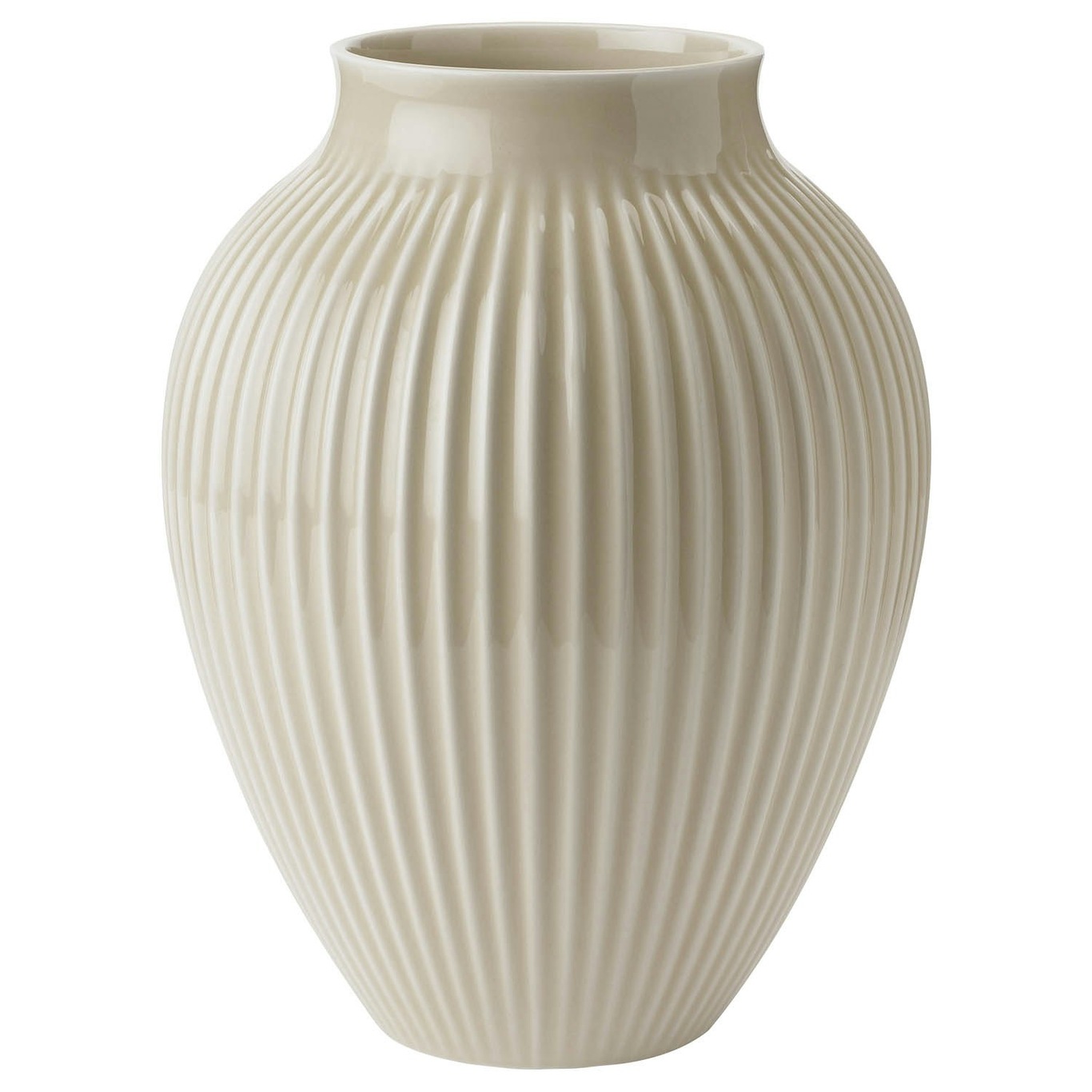 Vase Rillet 27 cm, Sand