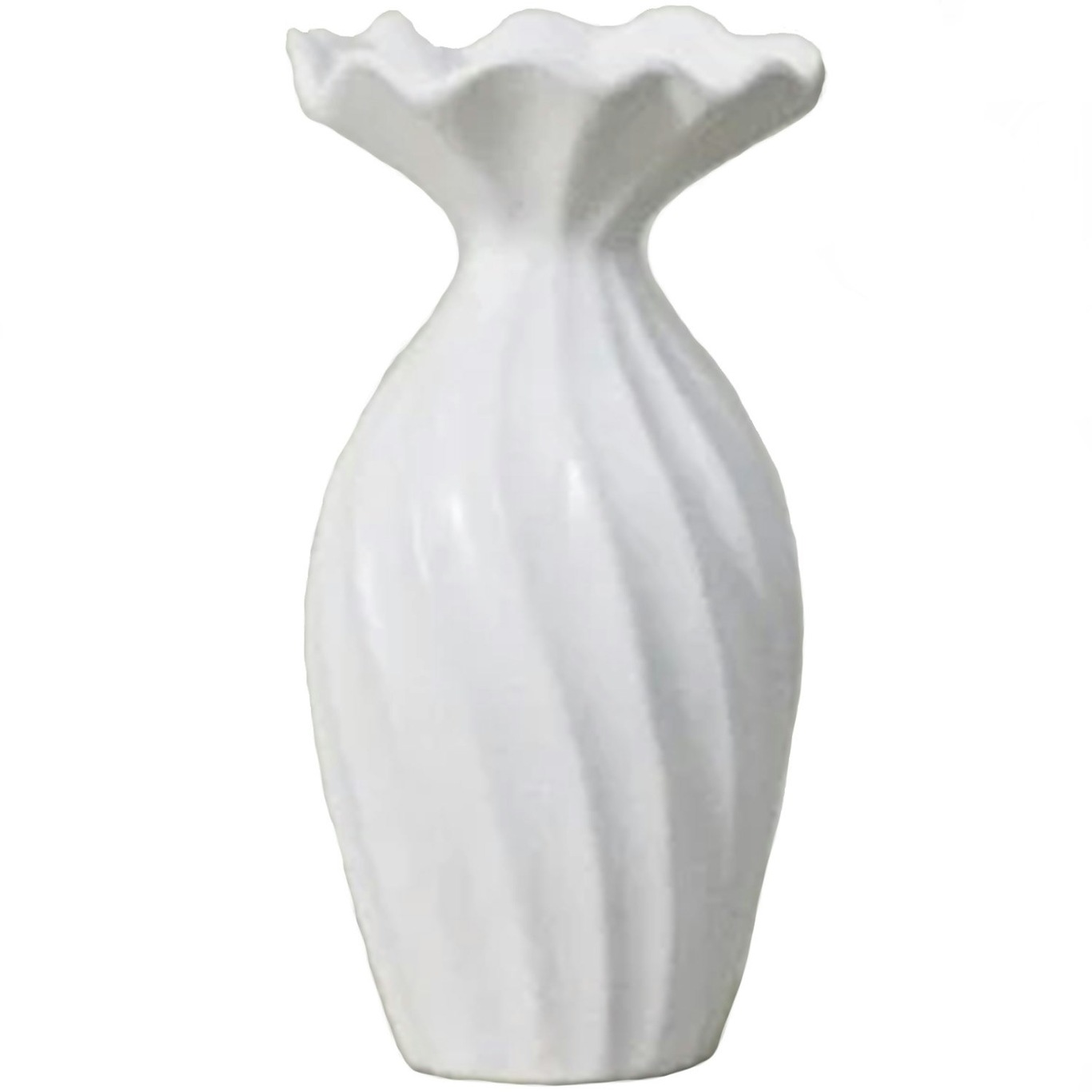 Susille Vase 25 cm, Hvid
