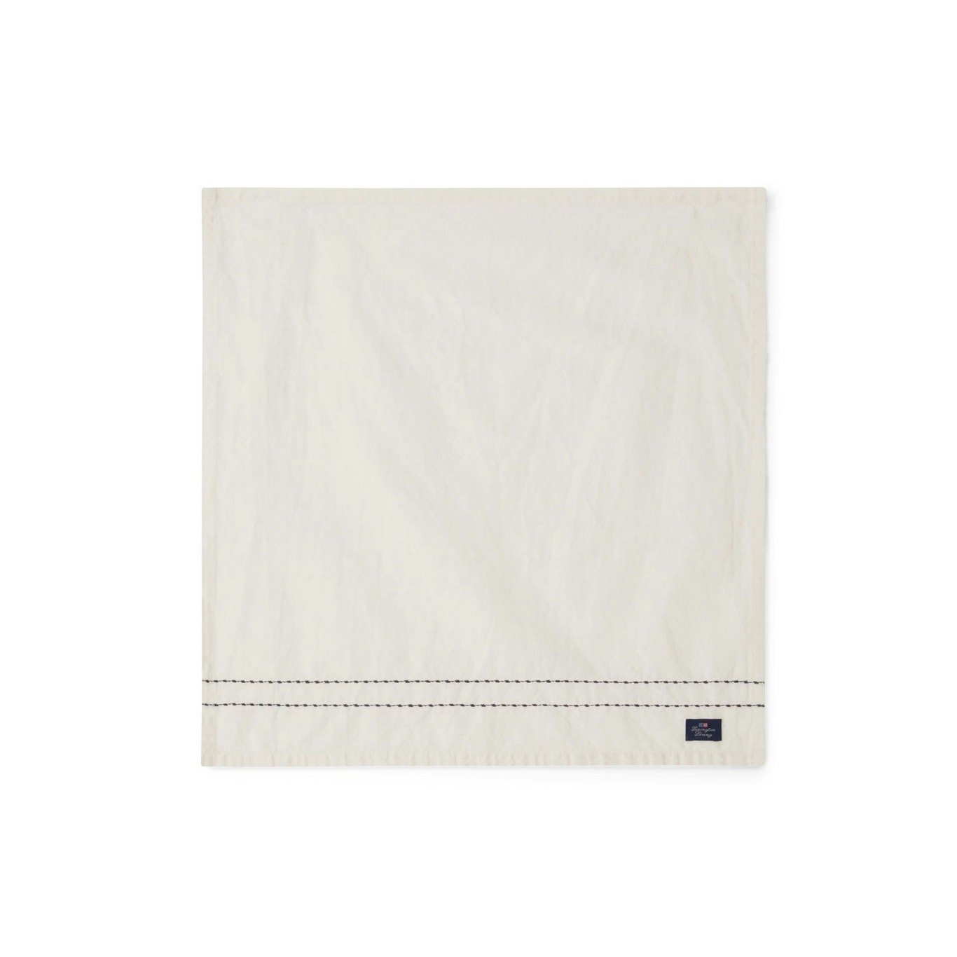 Cotton/Linen Serviet med Broderede Syninger 50x50 cm