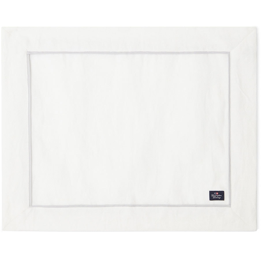 Cotton/Linen Twill Dækkeserviet 40x50 cm, Hvid