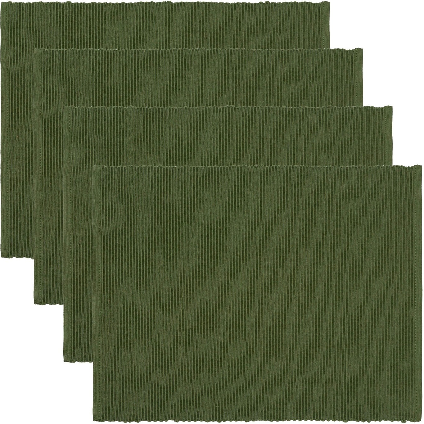 Uni Dækkeserviet 35x46 cm 4-pak, Dark Olive Green
